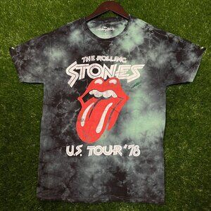 The Rolling Stones US Tour 1978 Rock Tie-dye T-shirt size Small